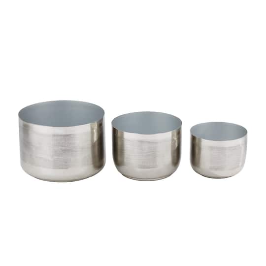 CosmoLiving by Cosmopolitan Iron Modern Planter Set